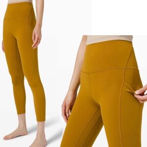 Lululemon Athletica Unlimit HR Tight Nulu fabric Golden High-Waisted Leggings
